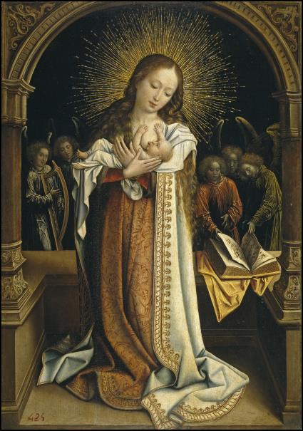 bernard van orley_virgen de la leche