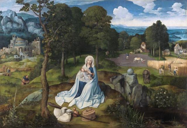 Descanso huida a Egipto_Joachim Patinir