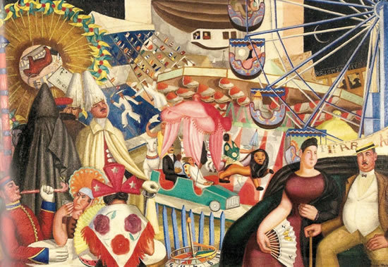 "Verbena" (Street fair), 1928. Image via Curiator