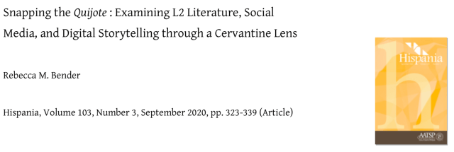 Snapping the Quijote