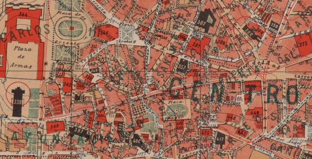 Plano de Madrid_Palacio-PlazaMayor-PuertaSol